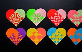 Image result for Woven Heart Template