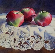 Image result for Apple Still Life Watercolor