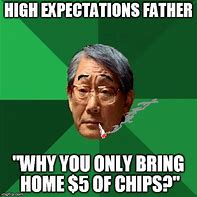 Image result for High Expectations Father Meme