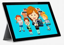 Image result for Girl On iPad Cartoon