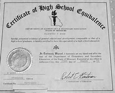Image result for Missouri GED Certificate