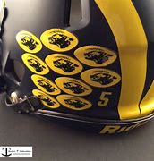 Image result for Stickers On Michigan Helmets