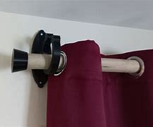 Image result for Wood Curtain Rod Holders