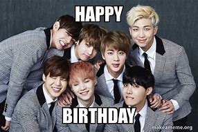 Image result for BTS Happy Birthday Meme