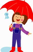 Image result for Girl with Umbrella Clip Art