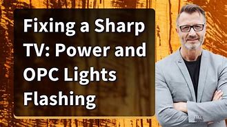 Image result for Sharp TV Opc Light