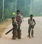 Image result for Indian Kids Playing Cricket in the Street