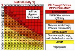 Image result for Heat Stress Chart