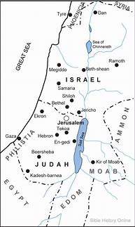 Image result for Biblical Israel Map for Kids