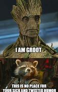 Image result for Rocket Raccoon Groot Meme