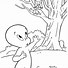 Image result for Cartoon Ghost Coloring Page