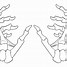 Image result for Skeleton Hand Cut Out