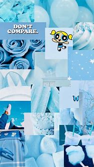 Image result for Baby Blue Aesthetic Neon