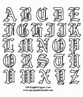 Image result for Alphabet in Old English Letters