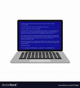 Image result for Laptop with BSOD Stock Image