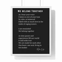 Image result for Meant to Be Together Poems