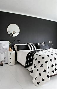 Image result for Black and White Bedroom