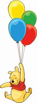 Image result for Winnie the Pooh Holding a Balloon