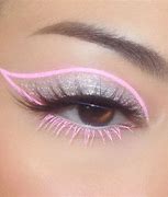 Image result for Glitter Winged Eyeliner