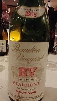 Image result for Beaulieu Pinot Noir Beaumont