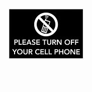 Image result for Picture of Turn Cell Phone Off