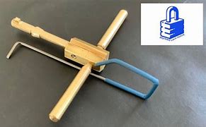 Image result for Wooden Lock Tension Tool