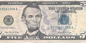 Image result for 5 Dollar Bill Blue Seal