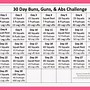 Image result for 30-Day AB and Squat Challenge Printable