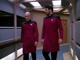 Image result for Riker Picard Holding Hands