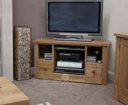 Image result for Oak Corner TV Cabinet