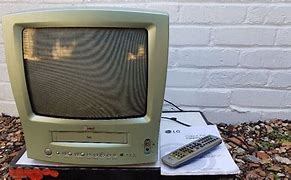 Image result for CRT TV with VHS