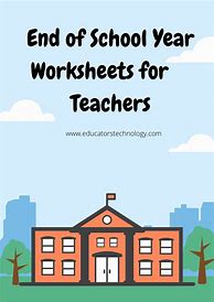 Image result for End of School Year Fun Worksheet