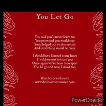 Image result for Letting Go Poem Printable