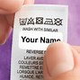 Image result for Laundry Labels for Clothing