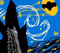 Image result for Starry Night Bat Signal