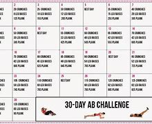 Image result for 30-Day AB Challenge Calendar