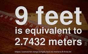 Image result for 1.8 M in Feet