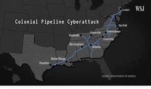 Image result for Colonial Pipeline Cyber Attack Map