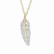 Image result for Gold Feather Necklace