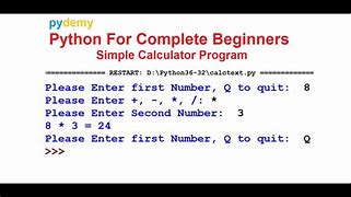 Image result for Some Python Codes for a Calculator