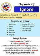 Image result for Word Ignore