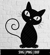 Image result for Cute Black Cat SVG