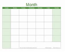 Image result for Blank Activity Calendar