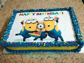 Image result for Minion Birthday Sheet Cake
