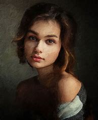 Image result for Girl Portrait Painting