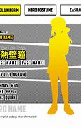 Image result for Bnha Character Profile