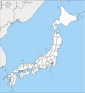 Image result for Japan Political Map Blan