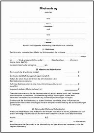 Image result for Mietvertrag PDF Ausfüllbar Kostenlos