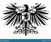 Image result for Heraldic Eagle Silhouette