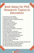 Image result for PhD in Education Best Topics